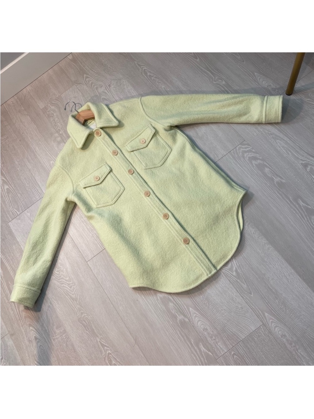 Wilfred Light Lime Oversized Shirt Jacket - Women - Picture 8 of 16
